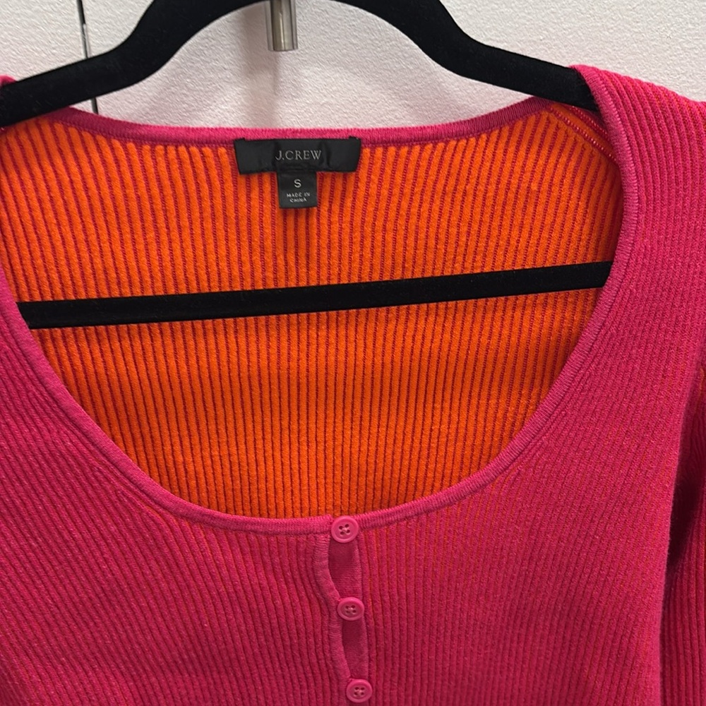 J. Crew Chic Pink Knit Cardigan - Picture 3 of 4